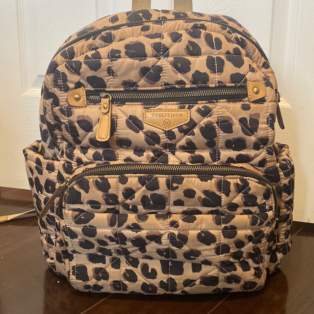 Twelvelittle companion diaper backpack in leopard print - Picture 1 of 10